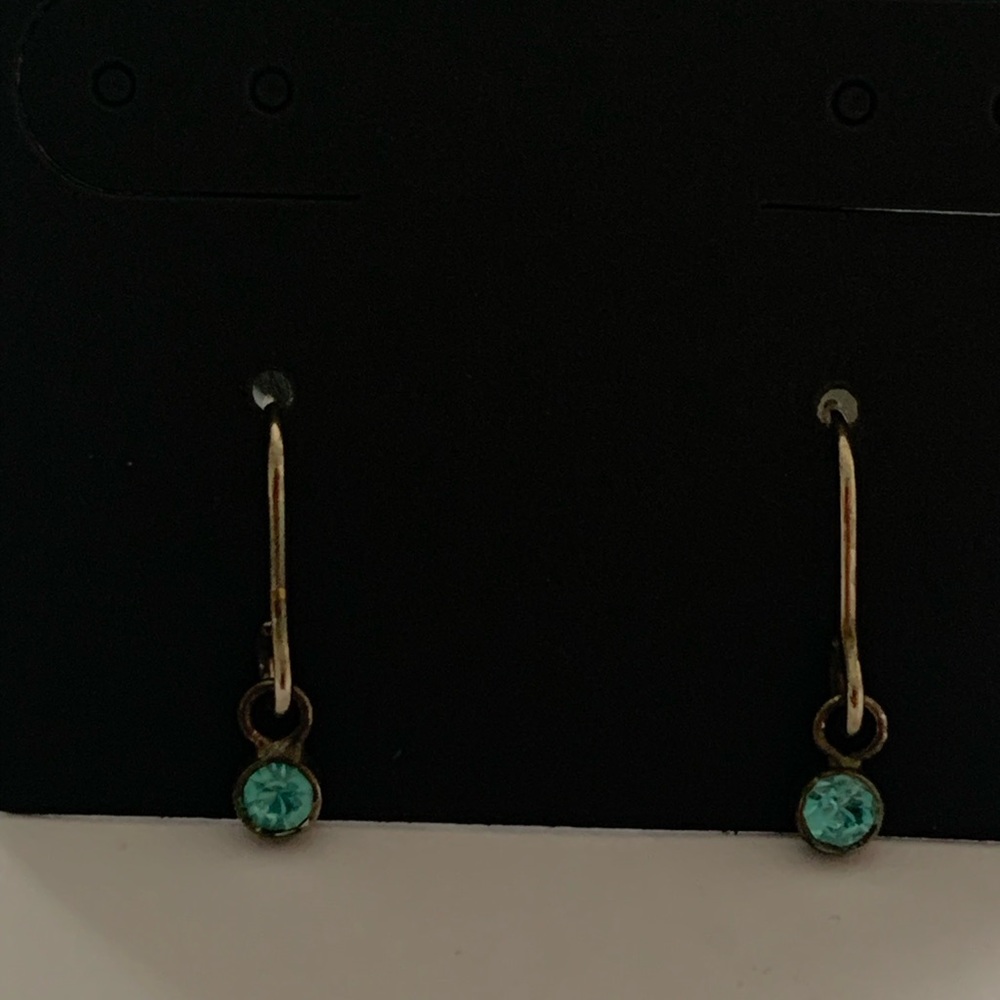 Turquoise Drop Hook Earrings - Women's Jewelry - Picture 6 of 10